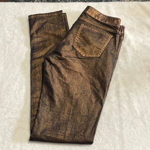 🎉HP🎉NWT Decree Super Skinny Metallic Copper Jeans